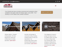 Tablet Screenshot of fironroofing.ca